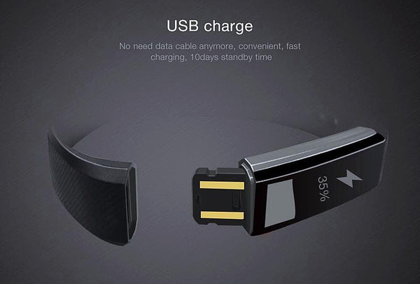 ID115HR Plus Fitness Tracker - Blue - - Happee Shoppee