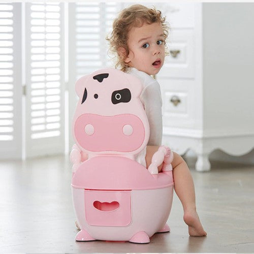 ﻿Happee Kids Toilet Seat - Cow Pink - - Happee Shoppee