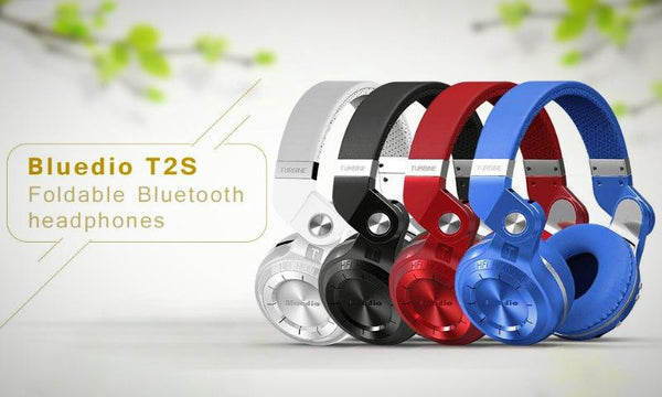 ﻿Bluedio T2S Wireless Bluetooth Headphone - Blue - - Happee Shoppee