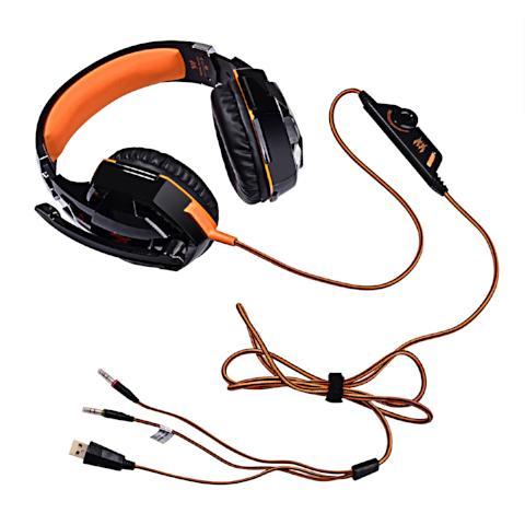 ﻿Gaming Headset - Orange - - Happee Shoppee