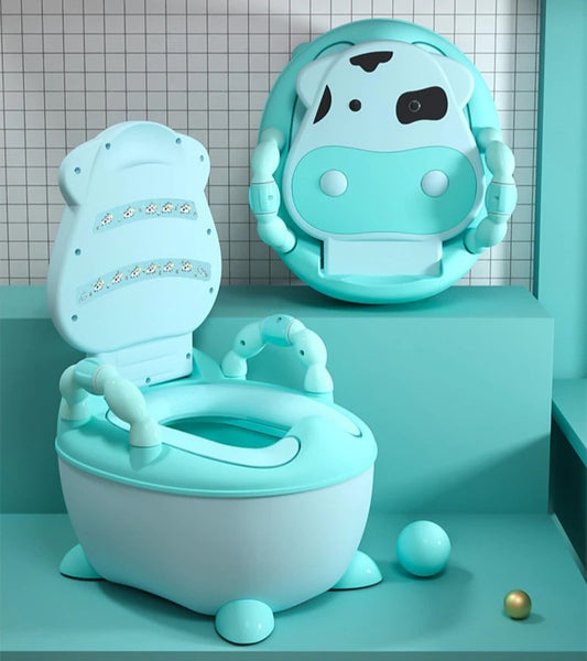 ﻿Happee Kids Toilet Seat - Cow Green - - Happee Shoppee