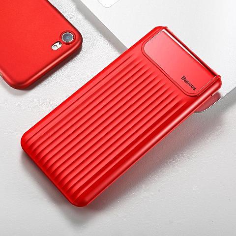 ﻿Baseus 10000mAh Quick Charge 3.0 Powerbank - Red - - Happee Shoppee