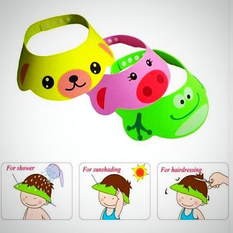 ﻿Baby Bath Shower Cap - Green - - Happee Shoppee