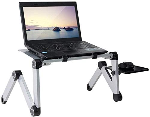 ﻿NewEZ Laptop Desk Stand - Silver - - Happee Shoppee