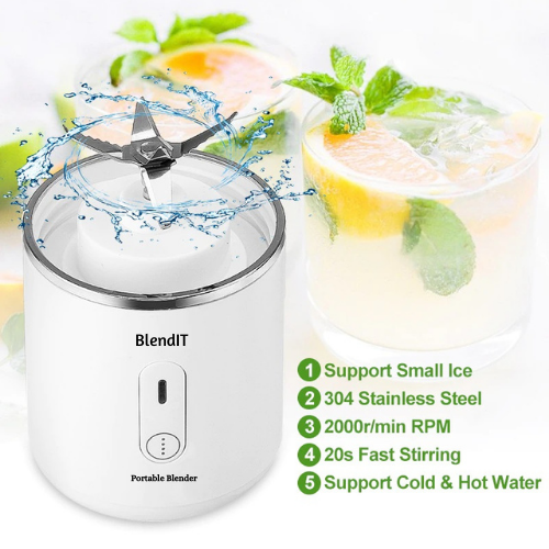 ﻿BlendIT Mini Blender - White - - Happee Shoppee