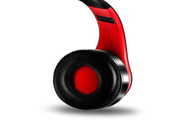 ﻿Wireless Bluetooth Headphones - Black Orange - - Happee Shoppee