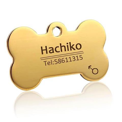 ﻿Dog Tags - Gold BS - S - Happee Shoppee