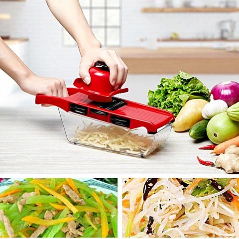 ﻿FiNE Vegetable Chopper - Red - - Happee Shoppee