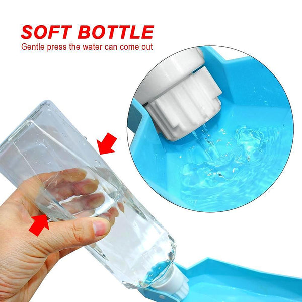 ﻿Dog Water Bottle - Blue - 250ml - Happee Shoppee