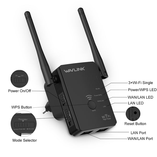 ﻿Wifi Repeater - EU Plug - - Happee Shoppee