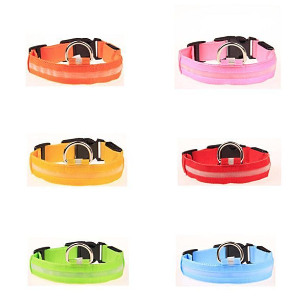 ﻿Dog Collars - colorful RGB - L - Happee Shoppee