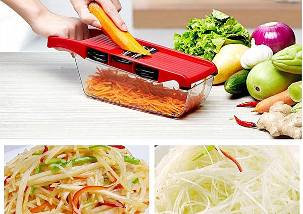 ﻿FiNE Vegetable Chopper - Red - - Happee Shoppee