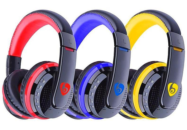 ﻿Wireless Stereo Bluetooth Headphone - Black - - Happee Shoppee